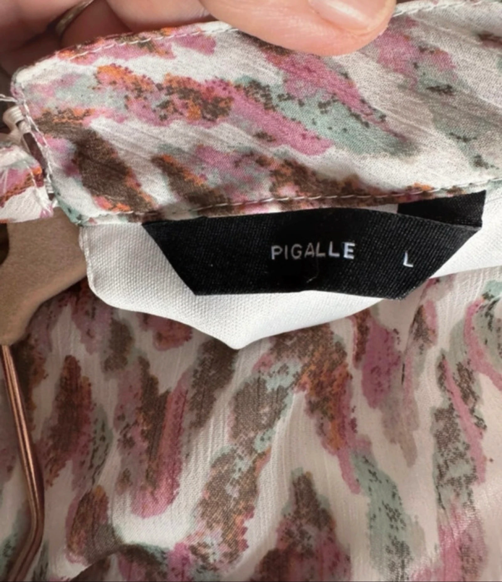 Vestido longo Pigalle com estampa abstrata L – photo 10